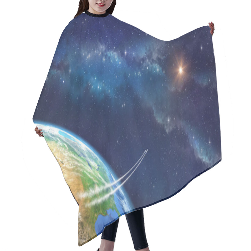 Personality  Space Travel Hair Cutting Cape