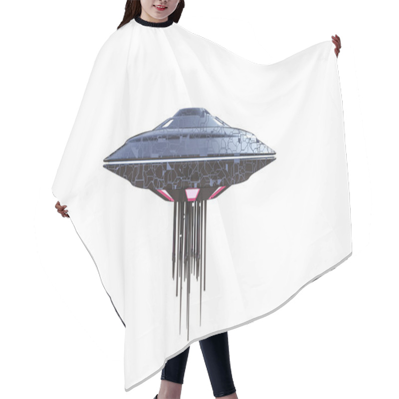 Personality  Ufo Spaceship Hair Cutting Cape