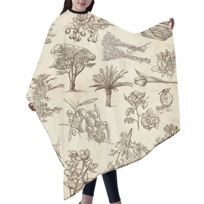 Personality  Flowers, Trees And Plants Hair Cutting Cape