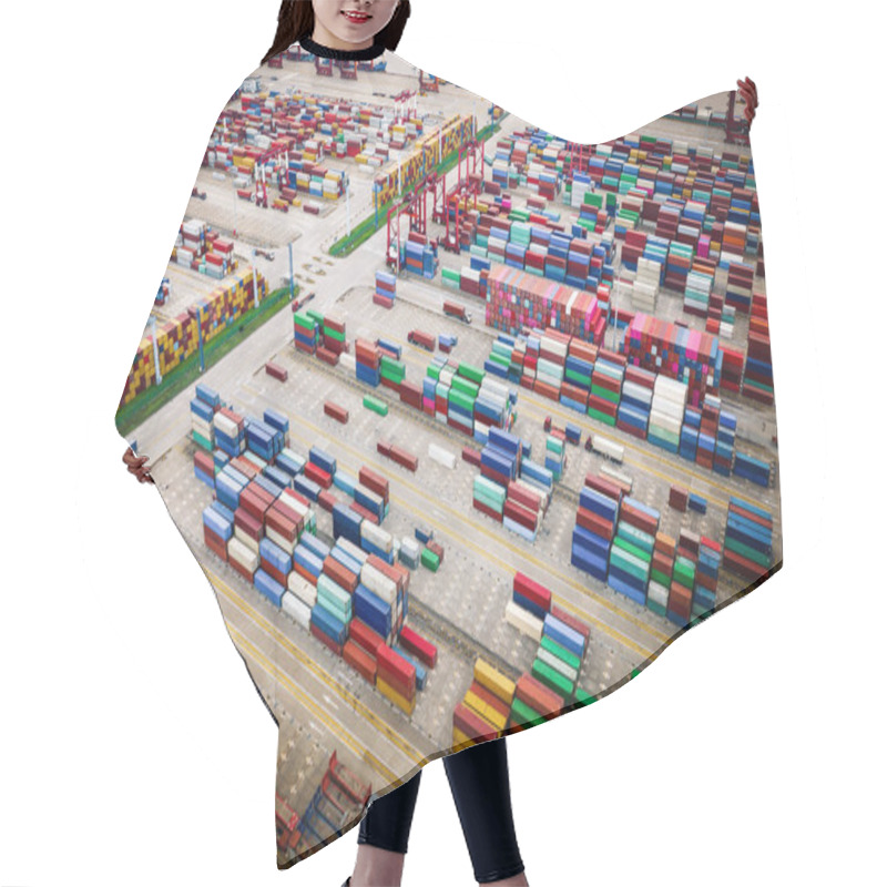 Personality  Shanghai Yangshan Port Container Terminal Hair Cutting Cape