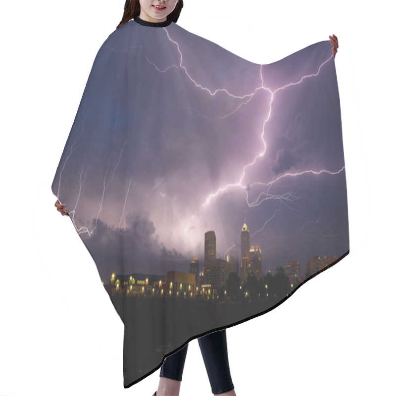 Personality  Storm Over City Hair Cutting Cape