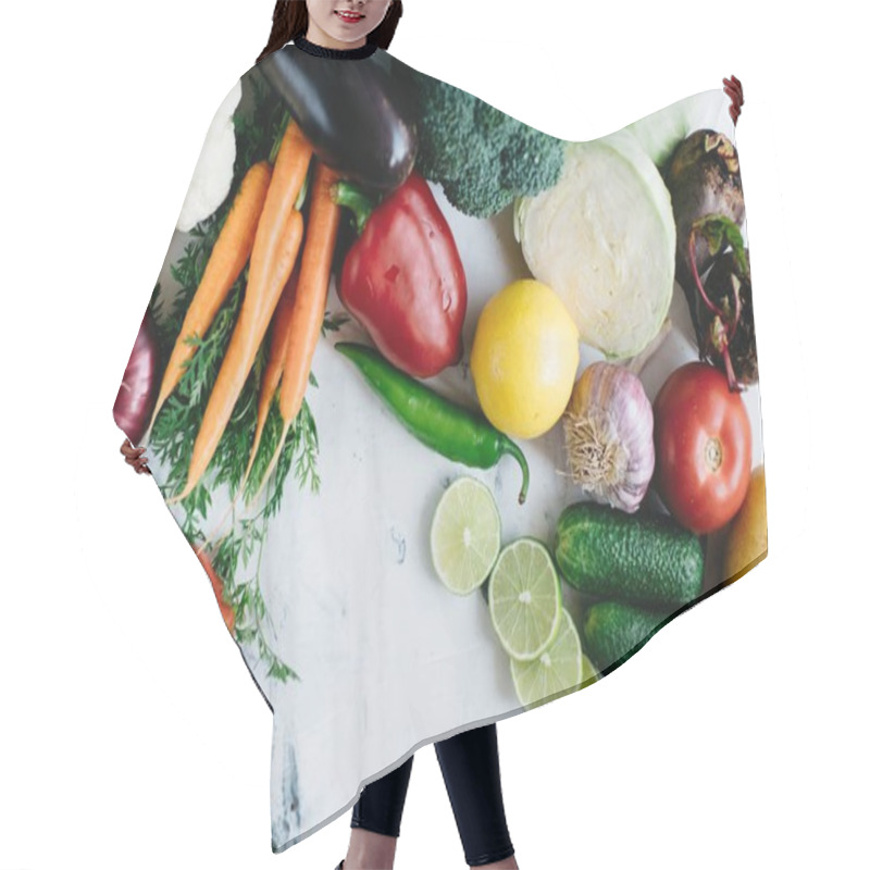 Personality  Fresh Organic Vegetables Hair Cutting Cape