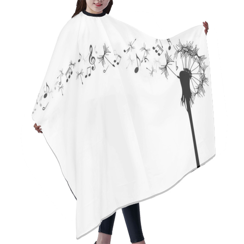 Personality  Vector Dandelion Hair Cutting Cape