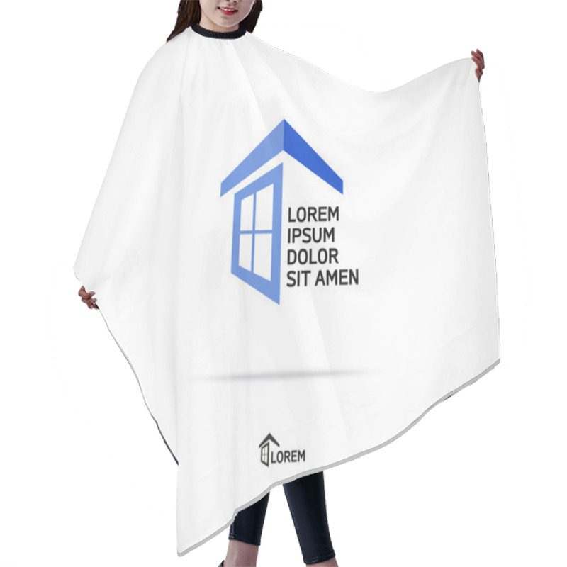 Personality  House Icon Hair Cutting Cape