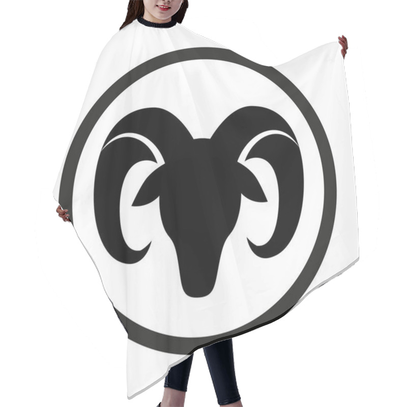 Personality  Sign Of The Zodiac Aries Isolated Hair Cutting Cape