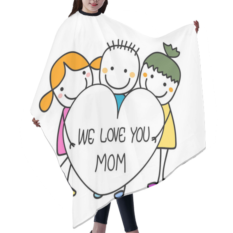 Personality  Happy Mothers Day Hair Cutting Cape