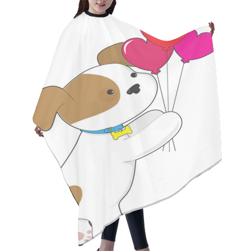 Personality  Cute Puppy Balloons Hair Cutting Cape