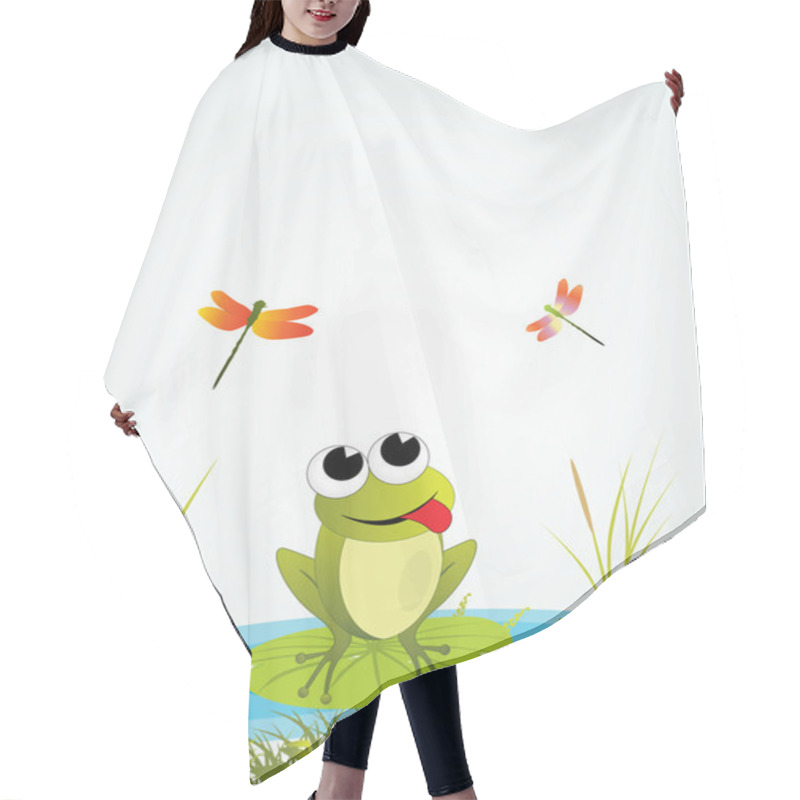 Personality  Background With Frog Hair Cutting Cape