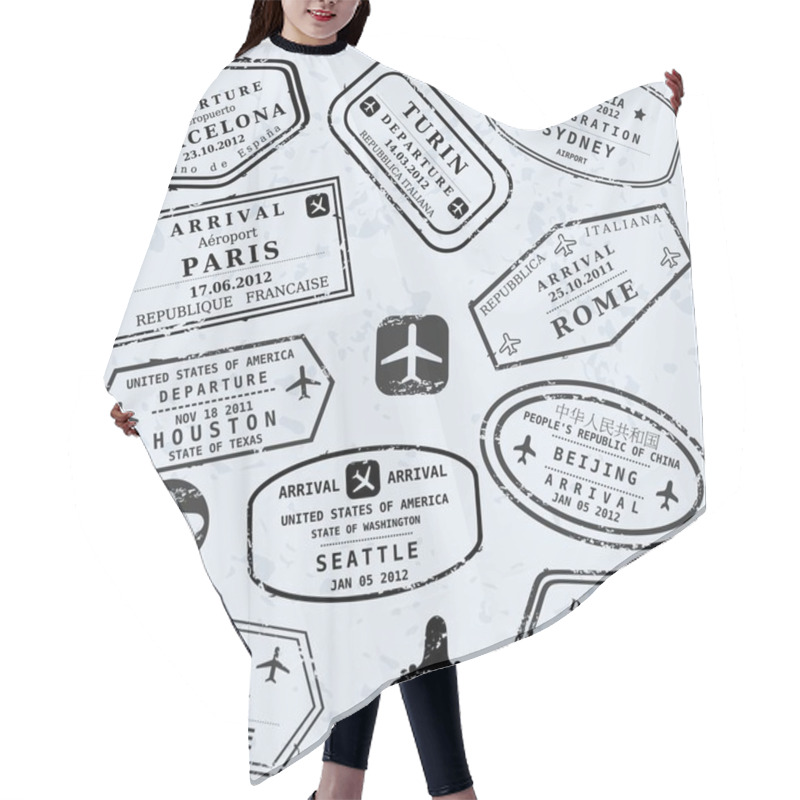 Personality  Travel Vector Hair Cutting Cape