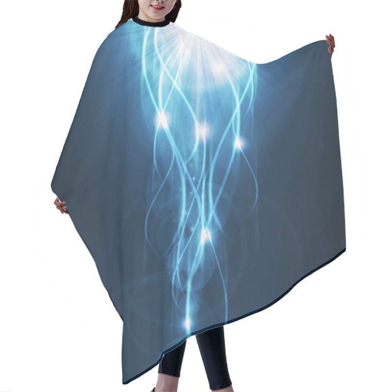 Personality  Blue Background Hair Cutting Cape