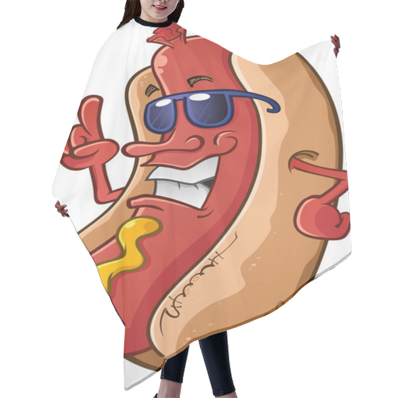 Personality  Hot Dog Character With Attitude Hair Cutting Cape