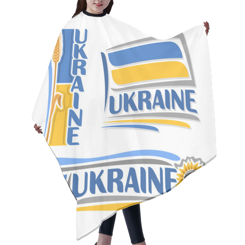 Personality  Vector Illustration Of The Logo For Ukraine Hair Cutting Cape