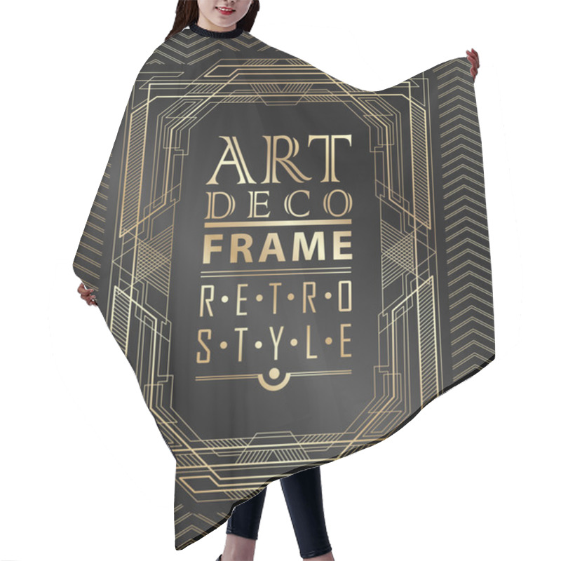 Personality  Art Deco Geometric Hair Cutting Cape