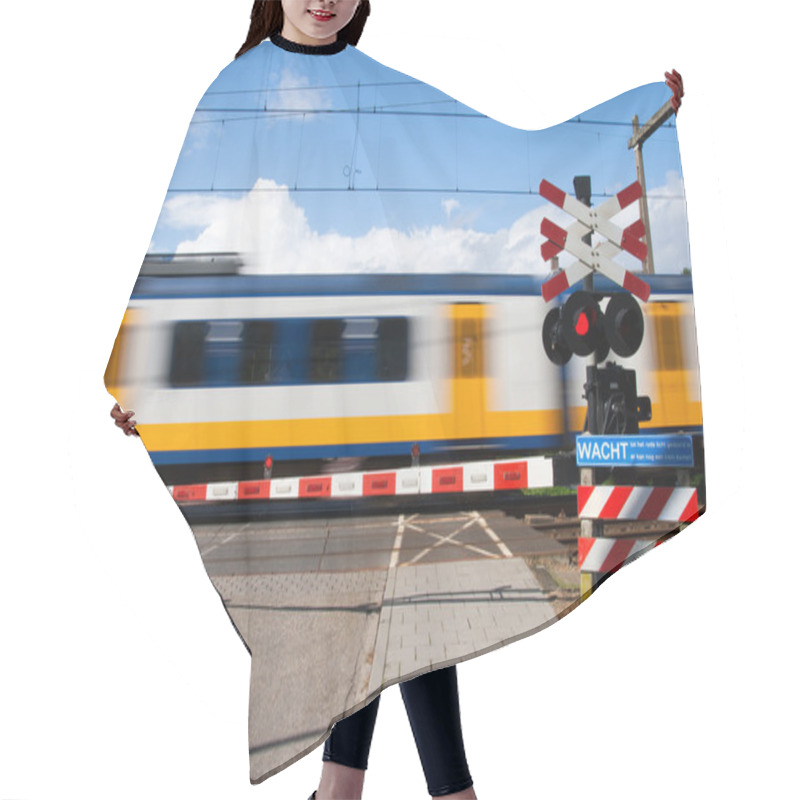 Personality  Railway Crossing Hair Cutting Cape