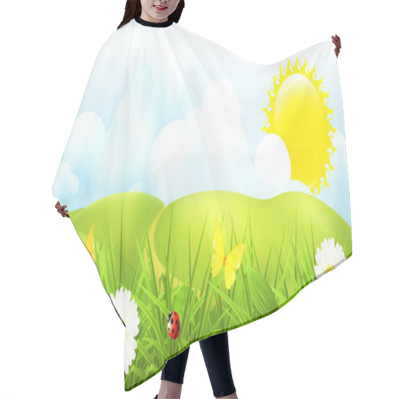 Personality  Green Landscape, 10eps Hair Cutting Cape