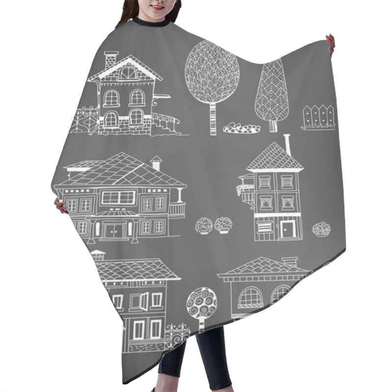 Personality  Houses Hair Cutting Cape