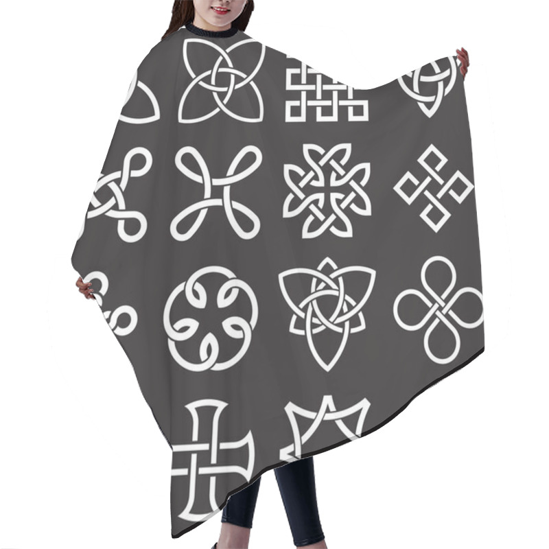 Personality  Celtic Knots In Vector Editable Format Hair Cutting Cape