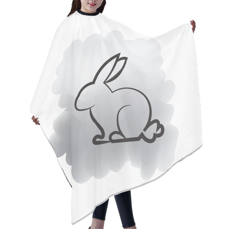 Personality  Rabbit Brush Bakground Hair Cutting Cape