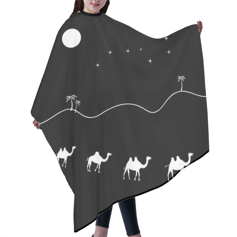 Personality  Camels Caravan Hair Cutting Cape