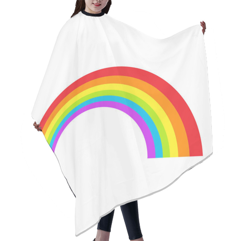 Personality  LGBT Rainbow Symbol Icon. Gay Pride, Vector Illustration. Hair Cutting Cape