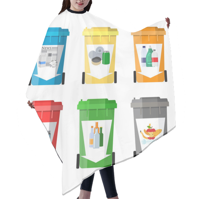 Personality  Waste Management Concept Hair Cutting Cape