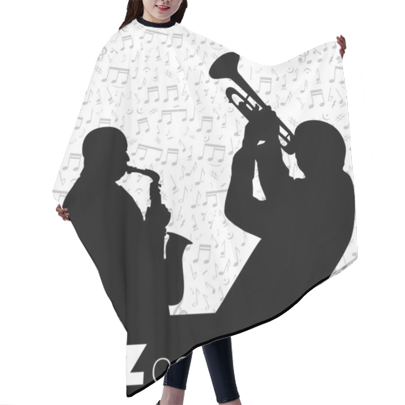 Personality  Jazz Musician Background Hair Cutting Cape