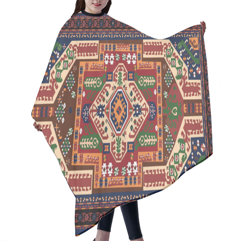 Personality  Persian Carpet Original Design, Tribal Vector Texture. Easy To Edit And Change A Few Colors By Swatch Window. Hair Cutting Cape