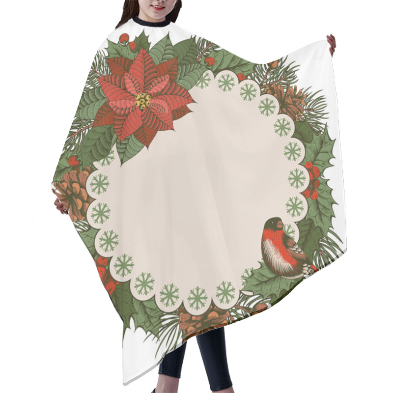 Personality  Merry Christmas Hair Cutting Cape