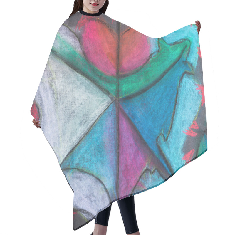 Personality  Children Drawing - Abstract Fall Leaf Hair Cutting Cape