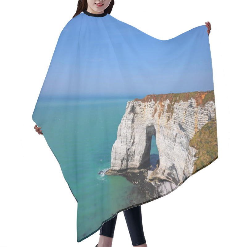 Personality  Etretat On The Coast Of France With Wonderful Landscapes Hair Cutting Cape