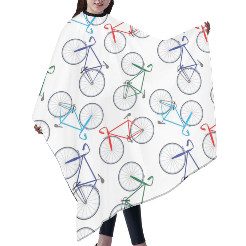 Personality  Bicycles Pattern Hair Cutting Cape