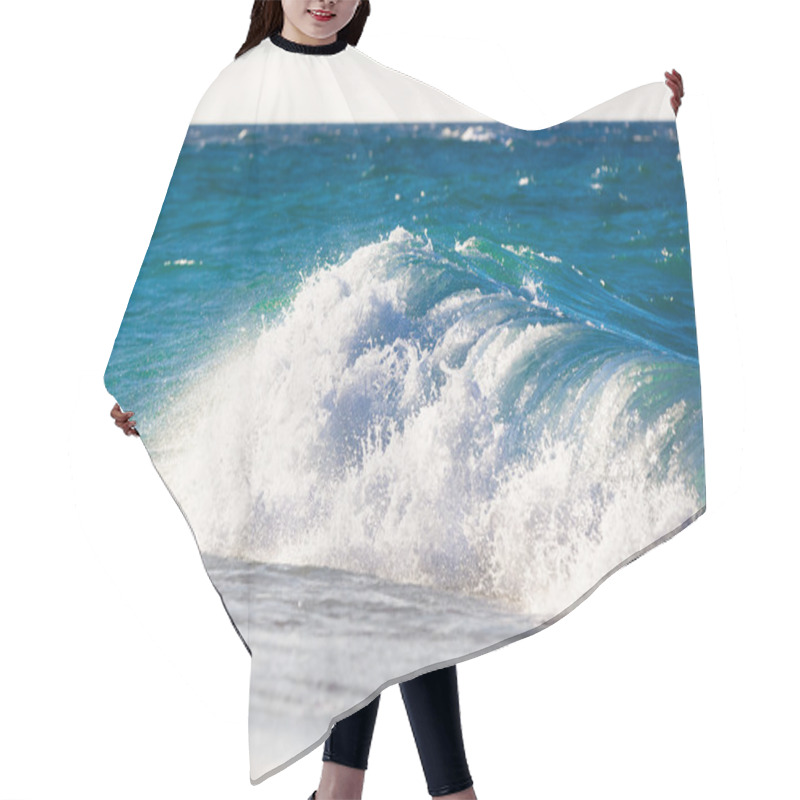 Personality  Waves On The Beach Of A Tropical Sea Hair Cutting Cape