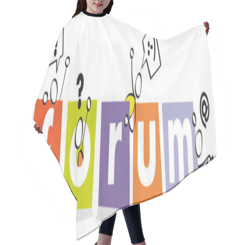 Personality  Funny Symbol For A Forum Hair Cutting Cape