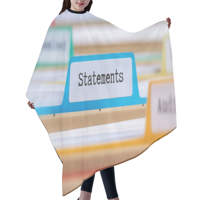 Personality  File Folders With A Tab Labeled Statements Hair Cutting Cape