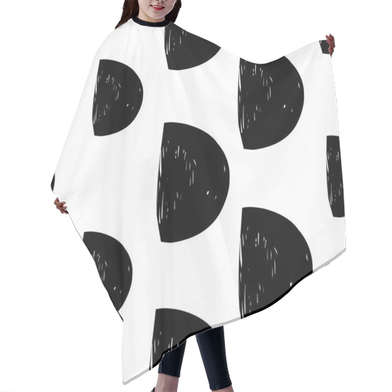 Personality  Modern Kids B&w Seamless Pattern Hair Cutting Cape