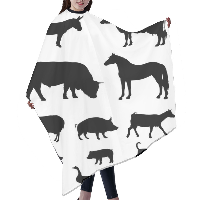 Personality  Farm Animals Hair Cutting Cape