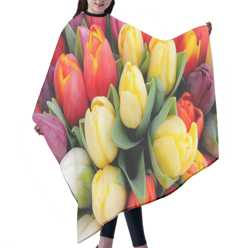 Personality  Spring Tulips Floral Tulip Bunch Hair Cutting Cape