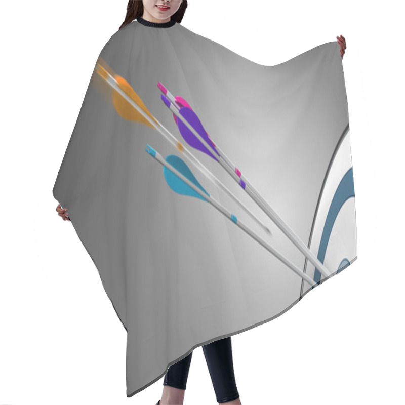 Personality  Target And Arrow. Business Performance Hair Cutting Cape