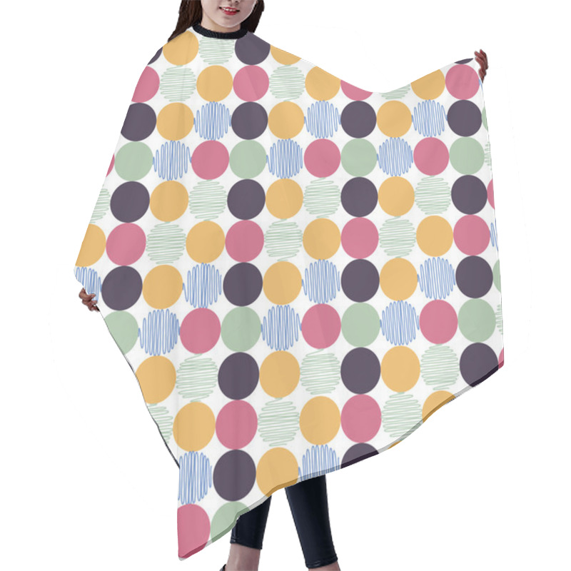 Personality  Seamless Pattern, Polka Dot Fabric, Wallpaper Hair Cutting Cape