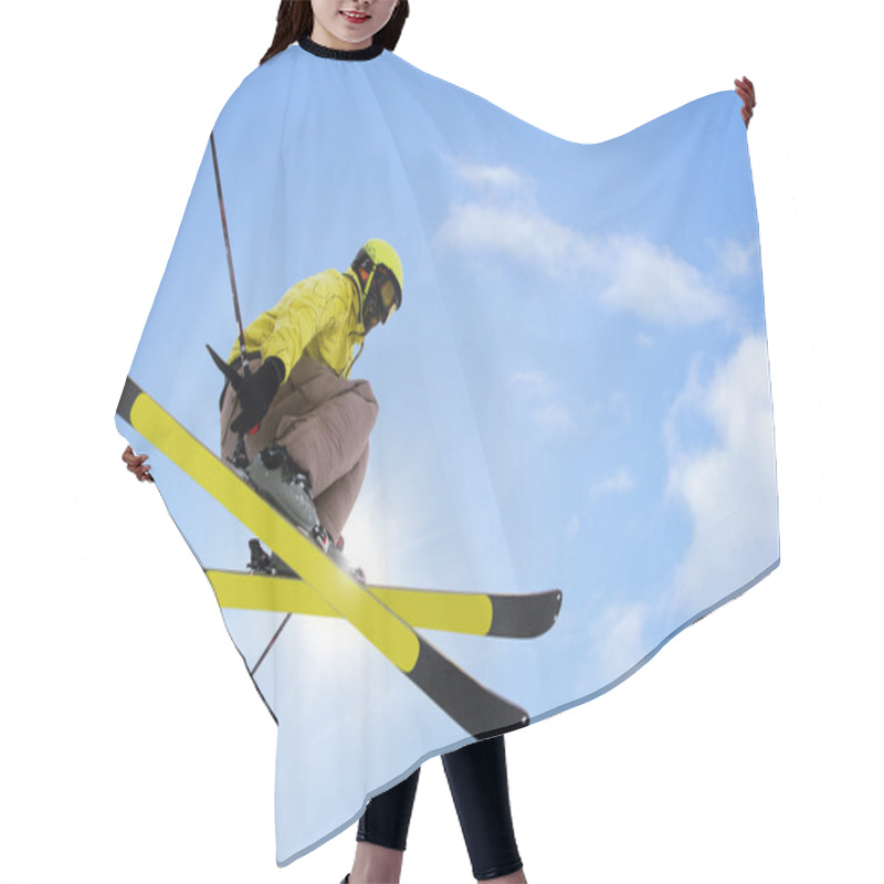 Personality  Skier  Jumping Hair Cutting Cape