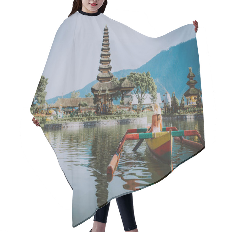 Personality  Pura Ulun Danu Beratan Temple At Sunrise In Bali, Indonesia Hair Cutting Cape