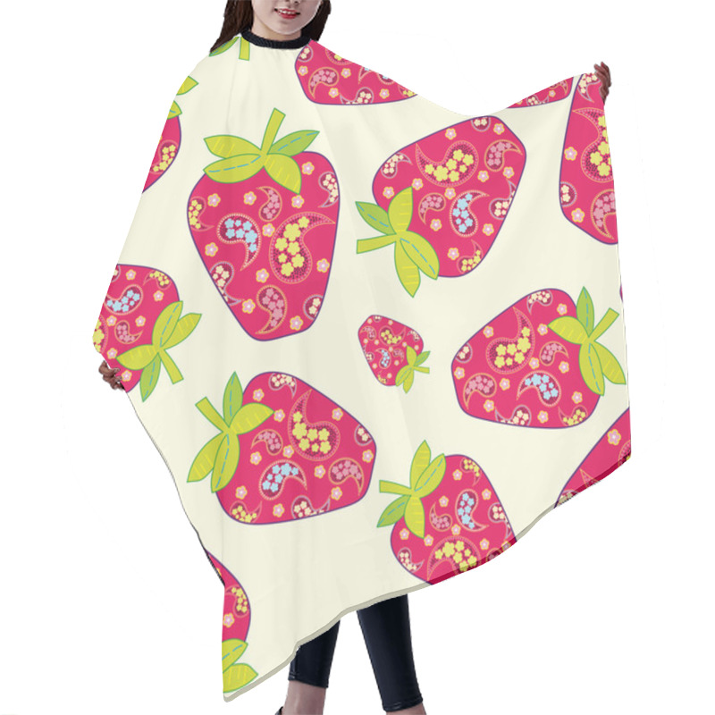 Personality  Cute Fruits Seamless Background Hair Cutting Cape