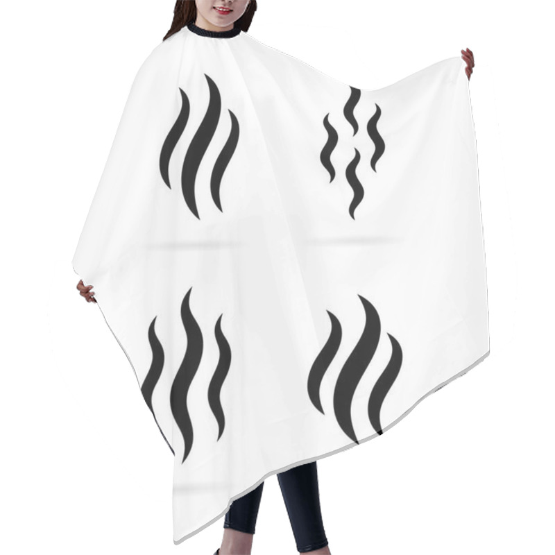 Personality  Smoke Steam Silhouette Icon Hair Cutting Cape