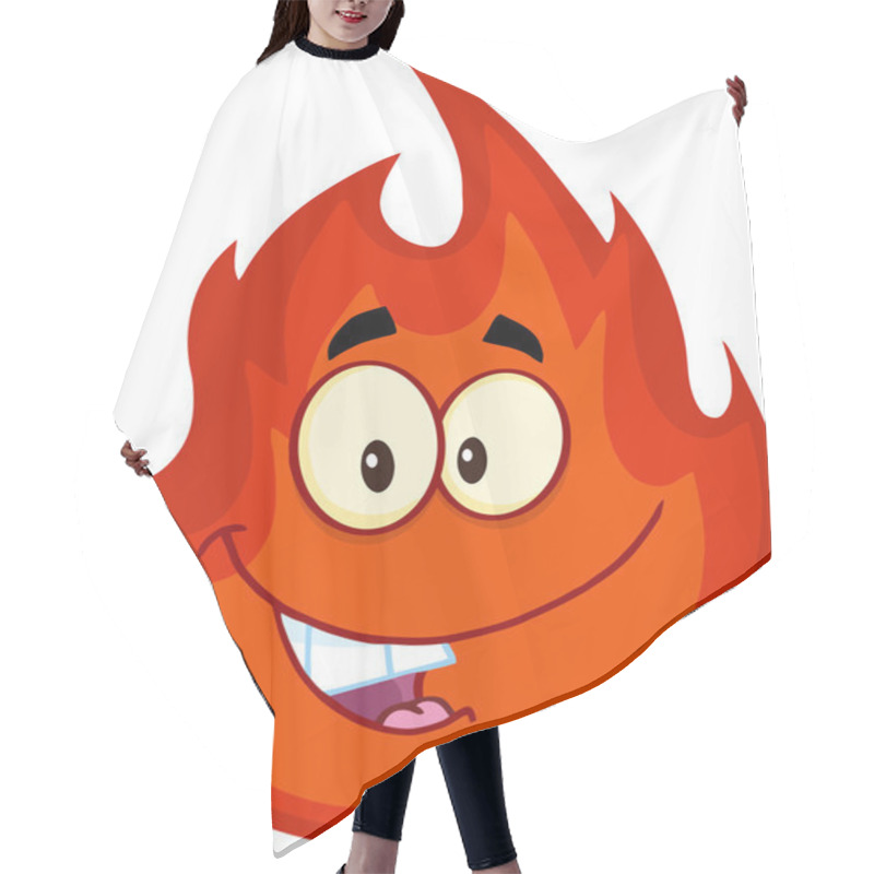 Personality  Happy Fire Cartoon Hair Cutting Cape