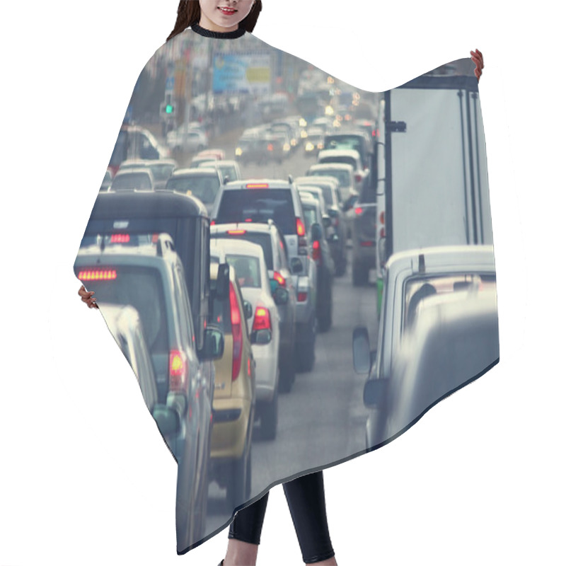 Personality  Traffic Jam Hair Cutting Cape