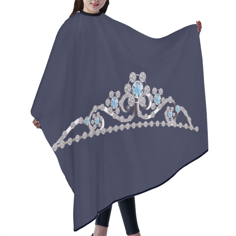 Personality  Diadem Illustration Hair Cutting Cape