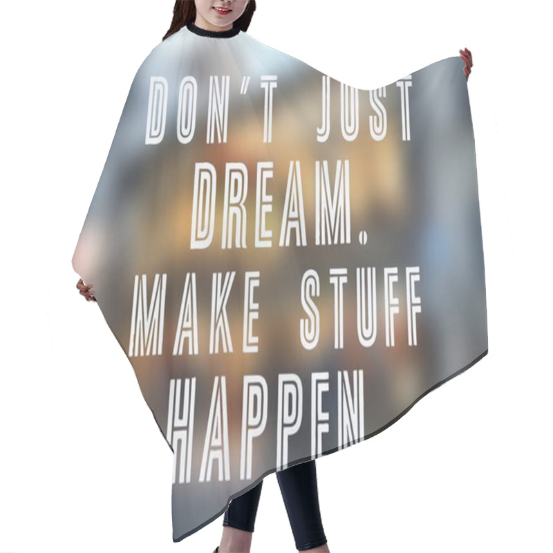 Personality  Startup Motivation - Poster Text Hair Cutting Cape