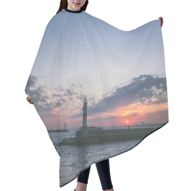 Personality  Lighthouse Hair Cutting Cape