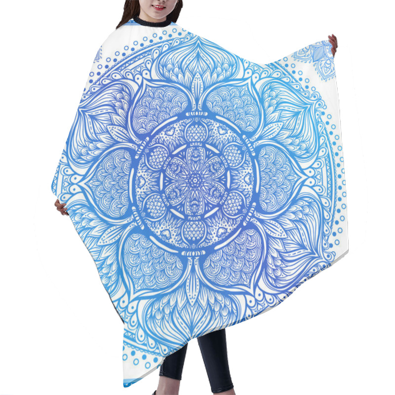 Personality  Ornamental Mandala Inspired  Hair Cutting Cape