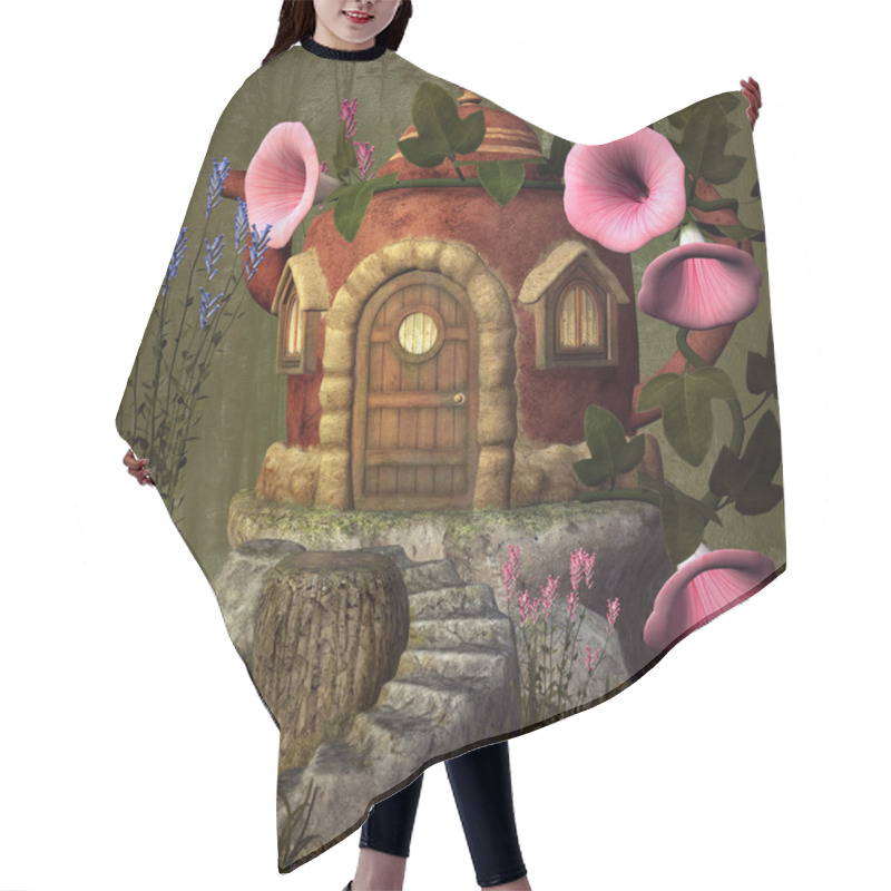 Personality  Small House Like Kettle Hair Cutting Cape